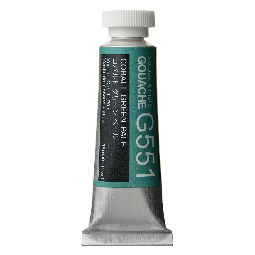 Gwasz Artists’ Gouache - Holbein - Cobalt Green Pale, 15 ml