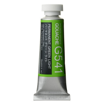 Gwasz Artists’ Gouache - Holbein - Permanent Green Light, 15 ml