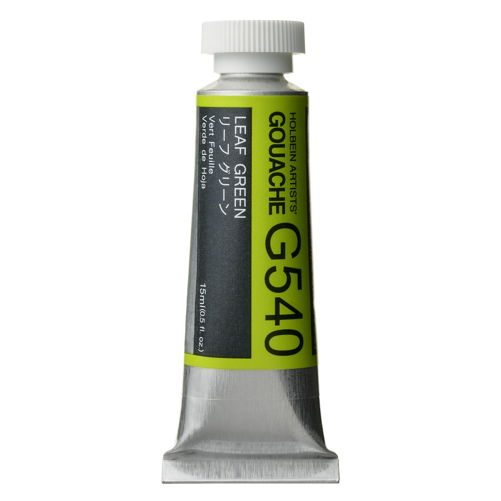 Gwasz Artists’ Gouache - Holbein - Leaf Green, 15 ml