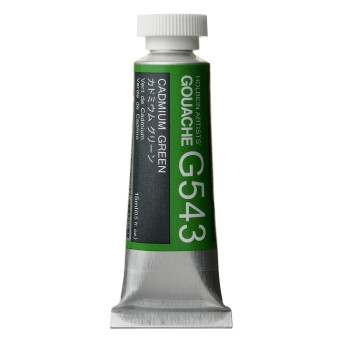 Artists’ Gouache - Holbein - Cadmium Green Deep, 15 ml