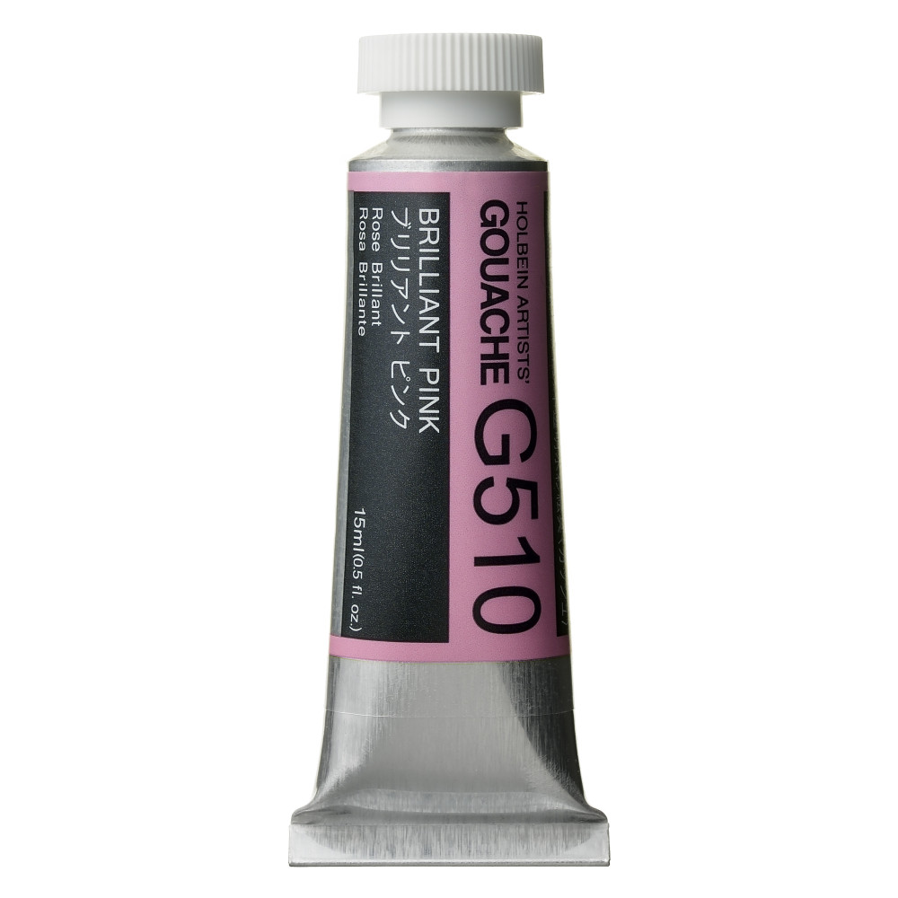 Gwasz Artists’ Gouache - Holbein - Brilliant Pink, 15 ml