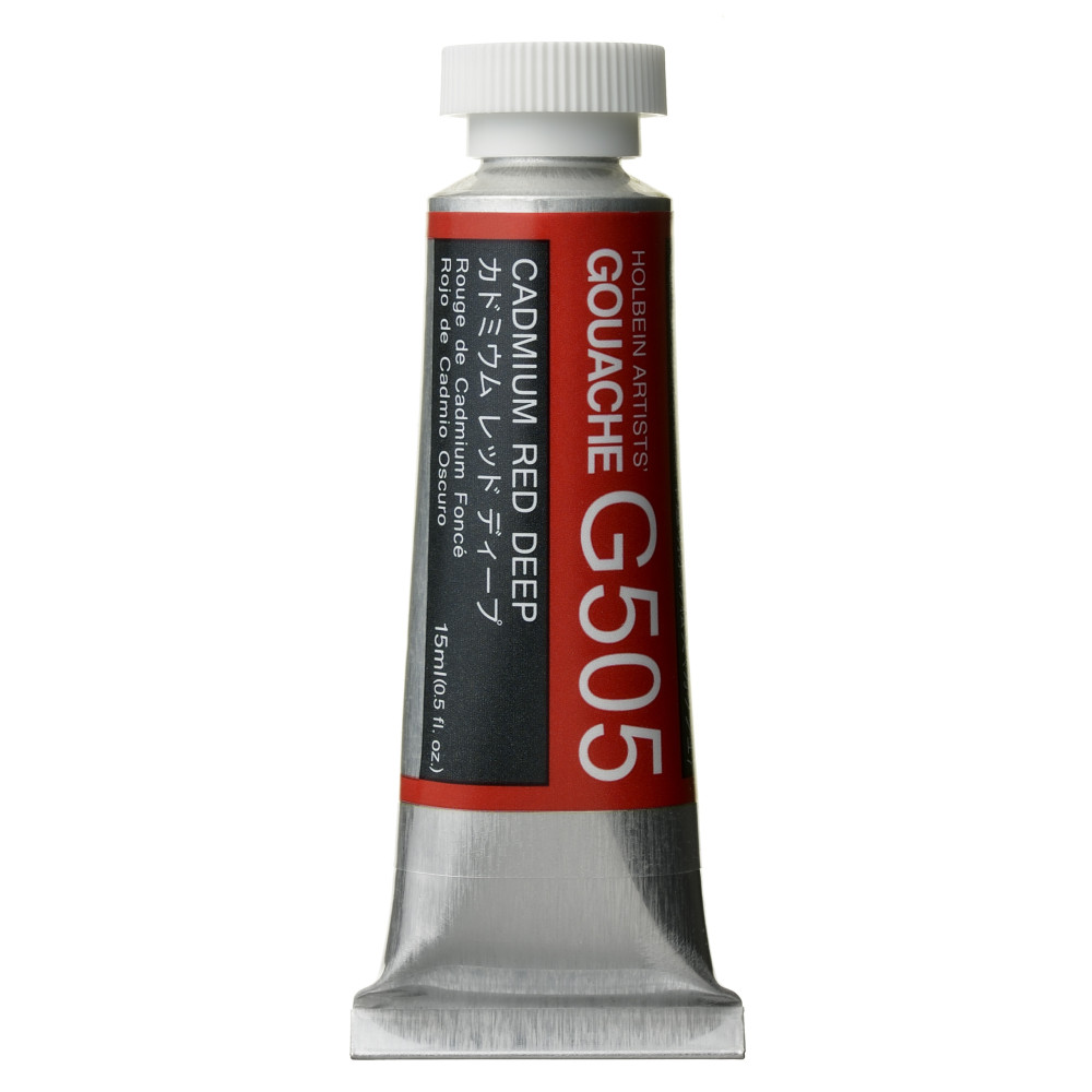 Artists’ Gouache - Holbein - Cadmium Red Deep, 15 ml