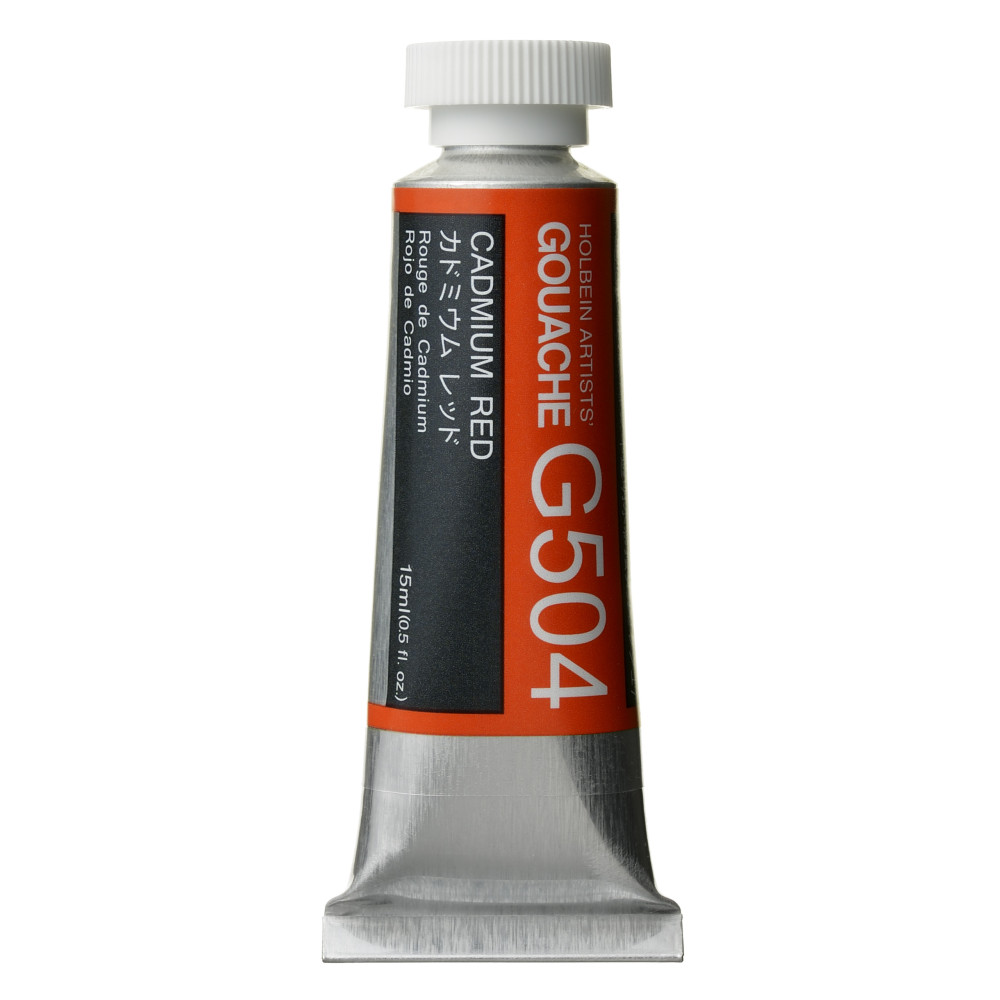 Gwasz Artists’ Gouache - Holbein - Cadmium Red, 15 ml