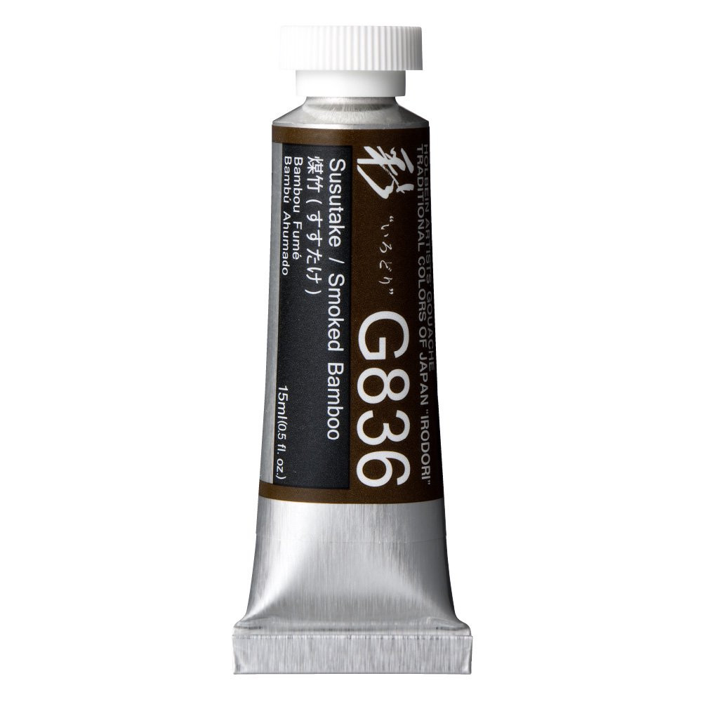 Gwasz Artists’ Gouache Irodori - Holbein - Smoked Bamboo, 15 ml