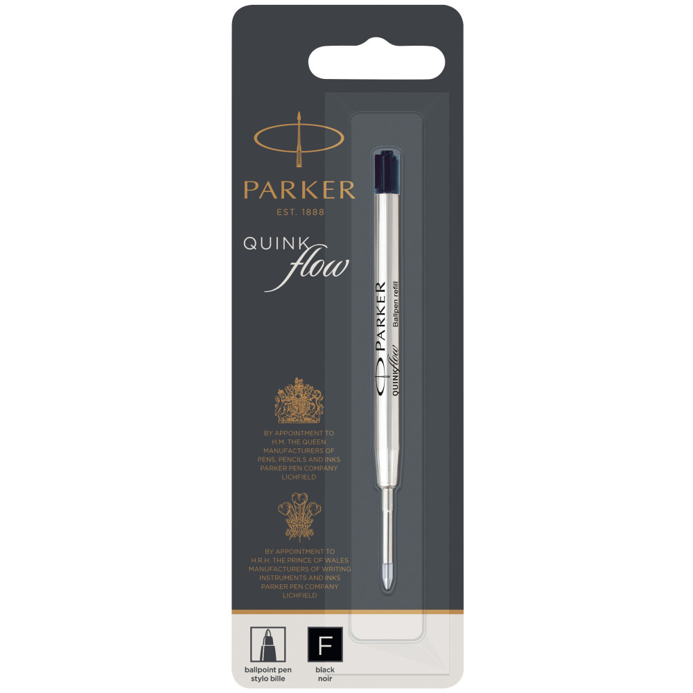 Wkład do długopisu Quink flow - Parker - czarny, F