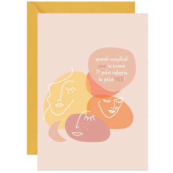 Greeting card A6 - Paperwords - Dla mamy, jesteś moja