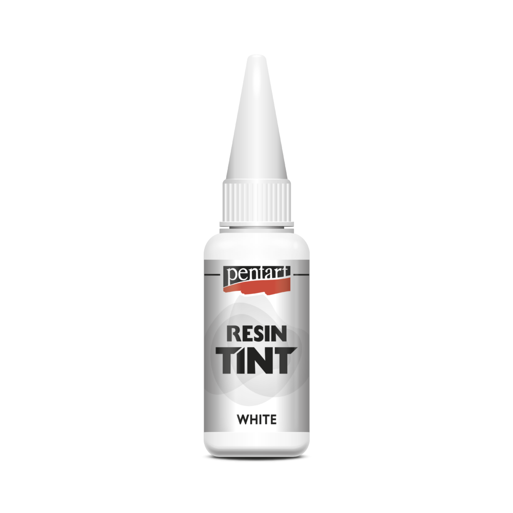 Barwnik do żywic epoksydowych, matowy - Pentart - biały, 20 ml