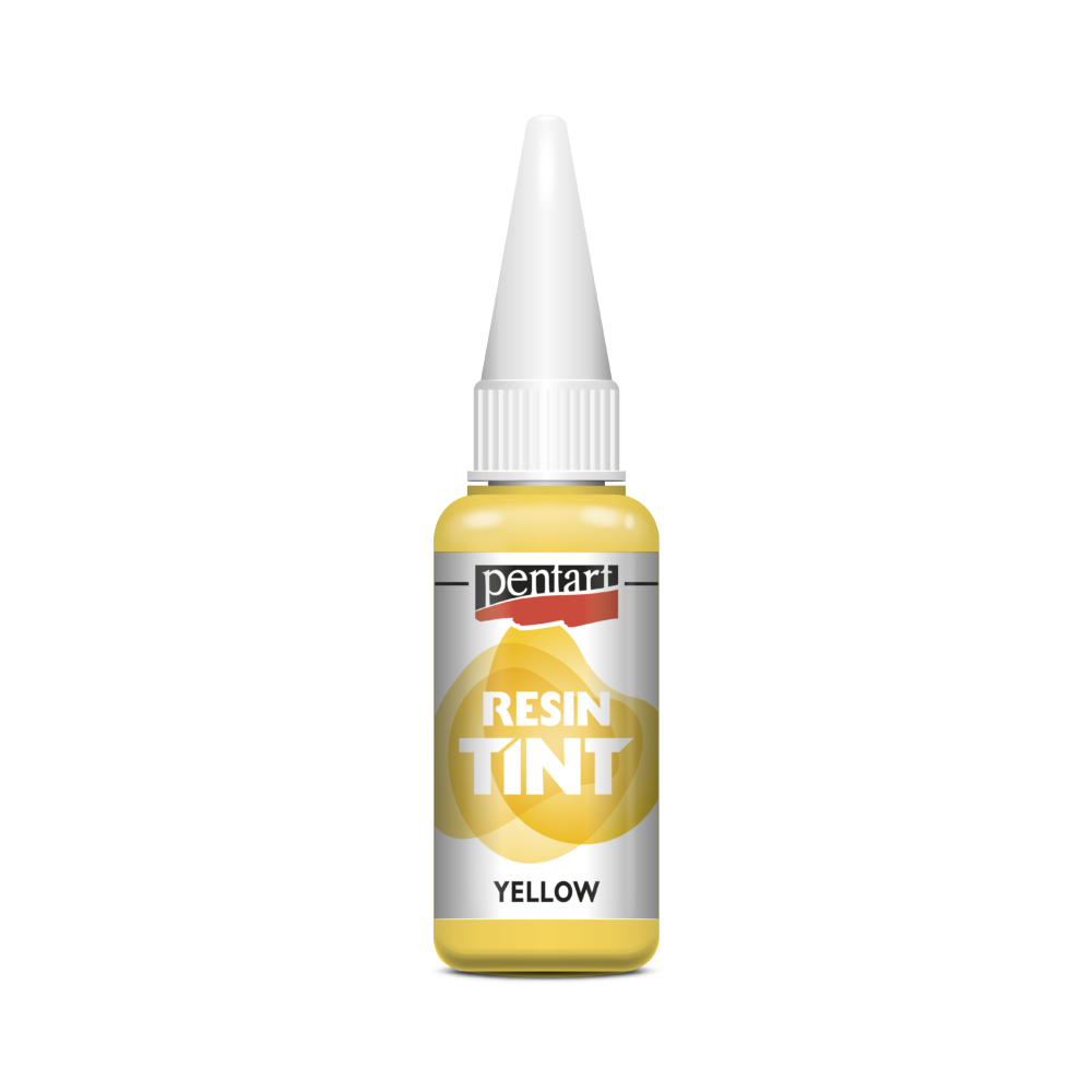 Barwnik do żywic epoksydowych, matowy - Pentart - żółty, 20 ml
