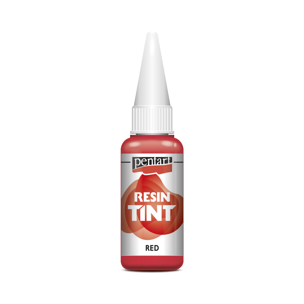 Barwnik do żywic epoksydowych, matowy - Pentart - czerwony, 20 ml