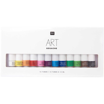 Zestaw farb gwaszy ART - Rico Design - 12 kolorów x 12 ml