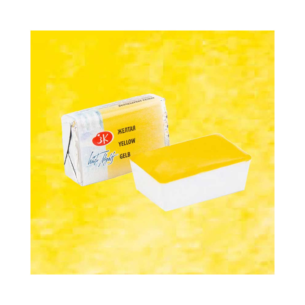 White Nights watercolor paint - St. Petersburg - Yellow, pan