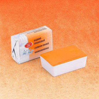Farba akwarelowa Białe Noce - St. Petersburg - Cadmium Orange, kostka