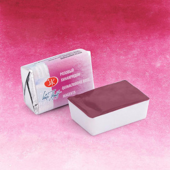 White Nights watercolor paint - St. Petersburg - Quinacridone Rose, pan