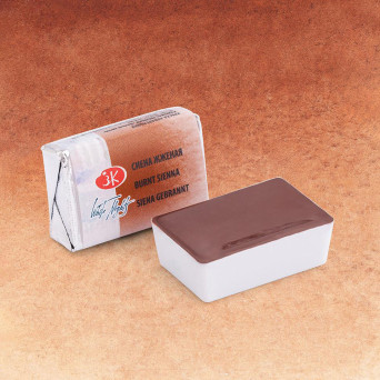 White Nights watercolor paint - St. Petersburg - Burnt Sienna, pan