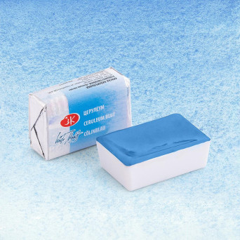 White Nights watercolor paint - St. Petersburg - Ceruleum Blue, pan