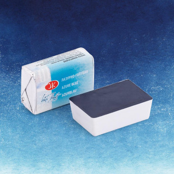 White Nights watercolor paint - St. Petersburg - Azure Blue, pan
