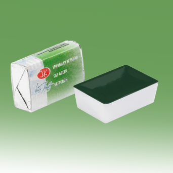 White Nights watercolor paint - St. Petersburg - Sap Green, pan