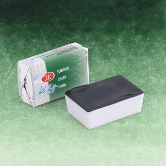 White Nights watercolor paint - St. Petersburg - Green, pan