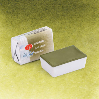 Farba akwarelowa Białe Noce - St. Petersburg - Olive Green, kostka