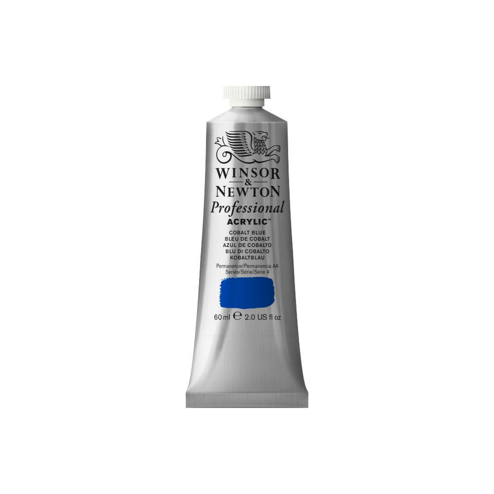 Farba akrylowa Professional Acrylic - Winsor & Newton - Cobalt Light Blue, 60 ml