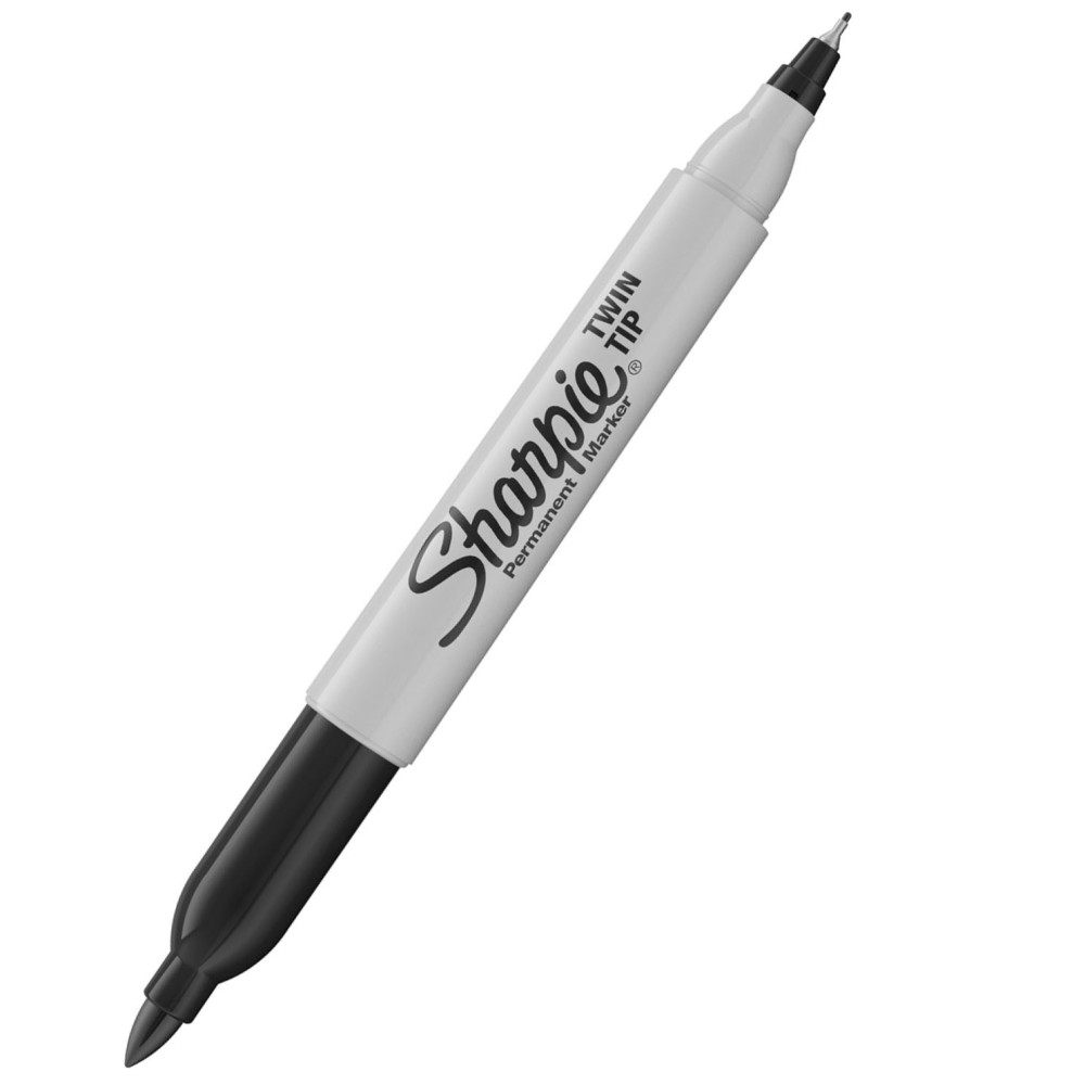Marker dwustronny Twin Tip - Sharpie - czarny