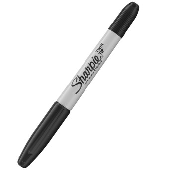 Twin Tip permanent marker - Sharpie - black