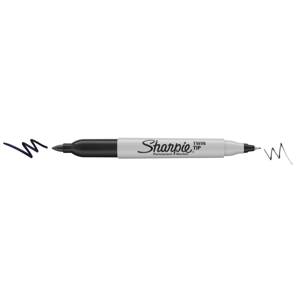Twin Tip permanent marker - Sharpie - black