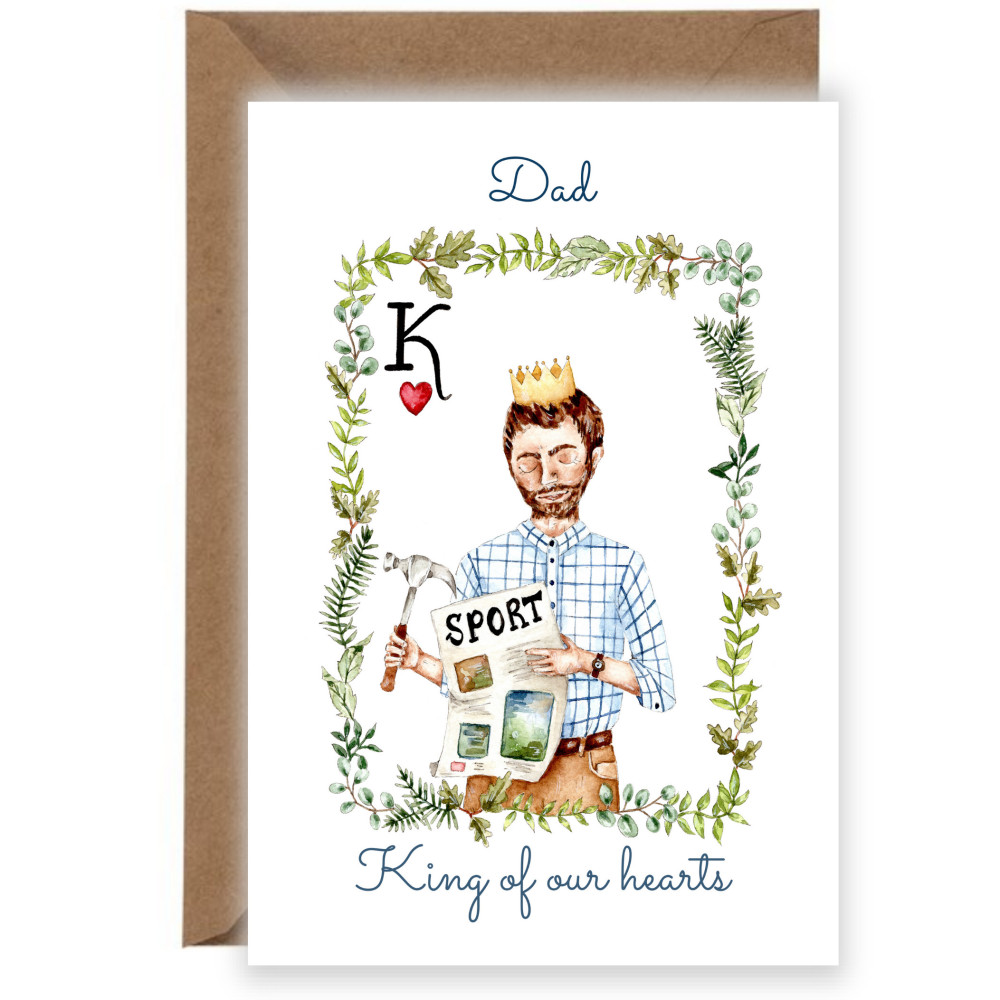 Greeting card - Król, A6