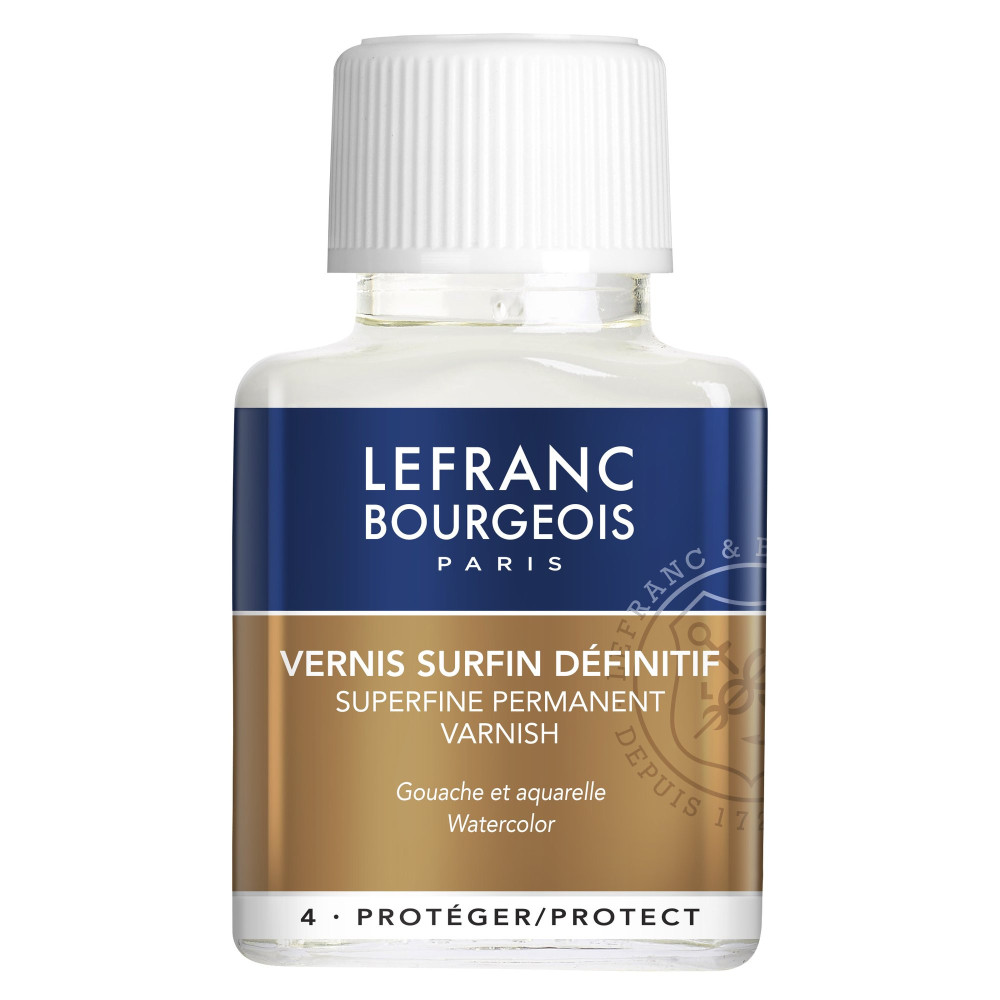 Superfine permanent varnish for gouache and watercolors - Lefranc & Bourgeois - 75 ml