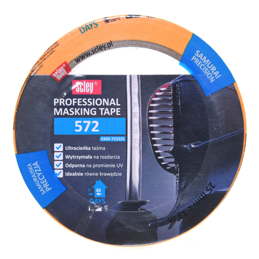 Taśma maskująca Professional Masking Tape 572 - Scley - 25 mm x 33 m