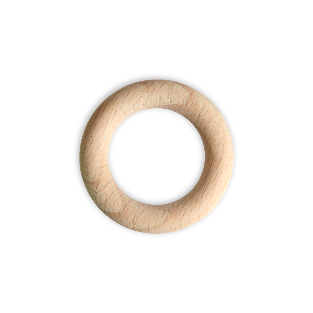Kółko pierścień drewniany do makramy - 40 mm