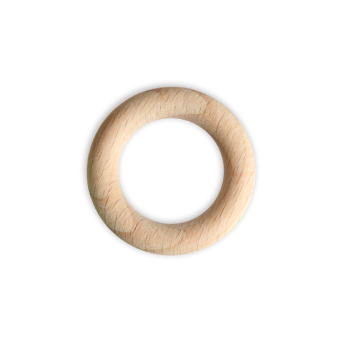 Kółko pierścień drewniany do makramy - 40 mm