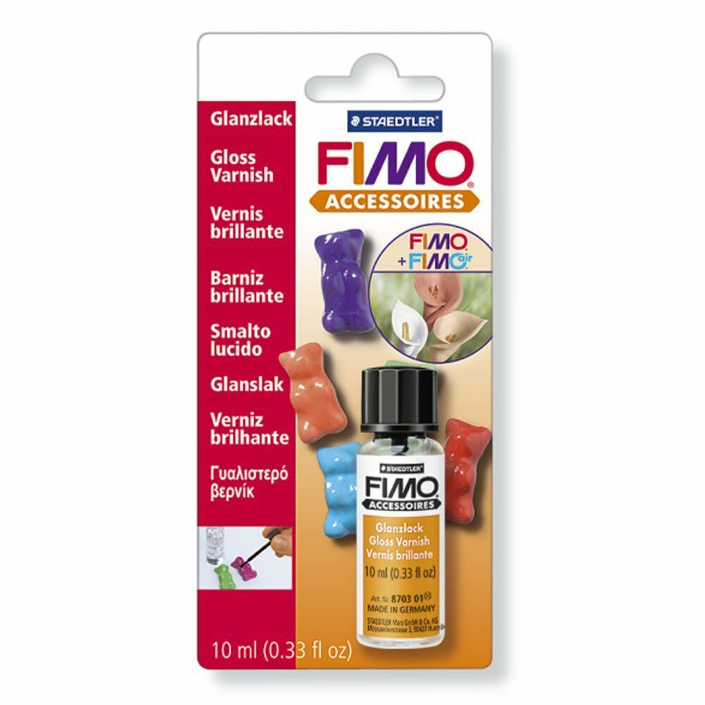 Lakier wodny Fimo z pędzelkiem - Staedtler - błyszczący, 10 ml