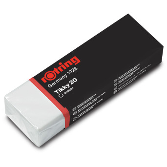 Gumka ołówkowa Tikky 20 - Rotring - biała