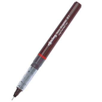 Pisak kreślarski Tikky Graphic - Rotring - czarny, 0,1 mm