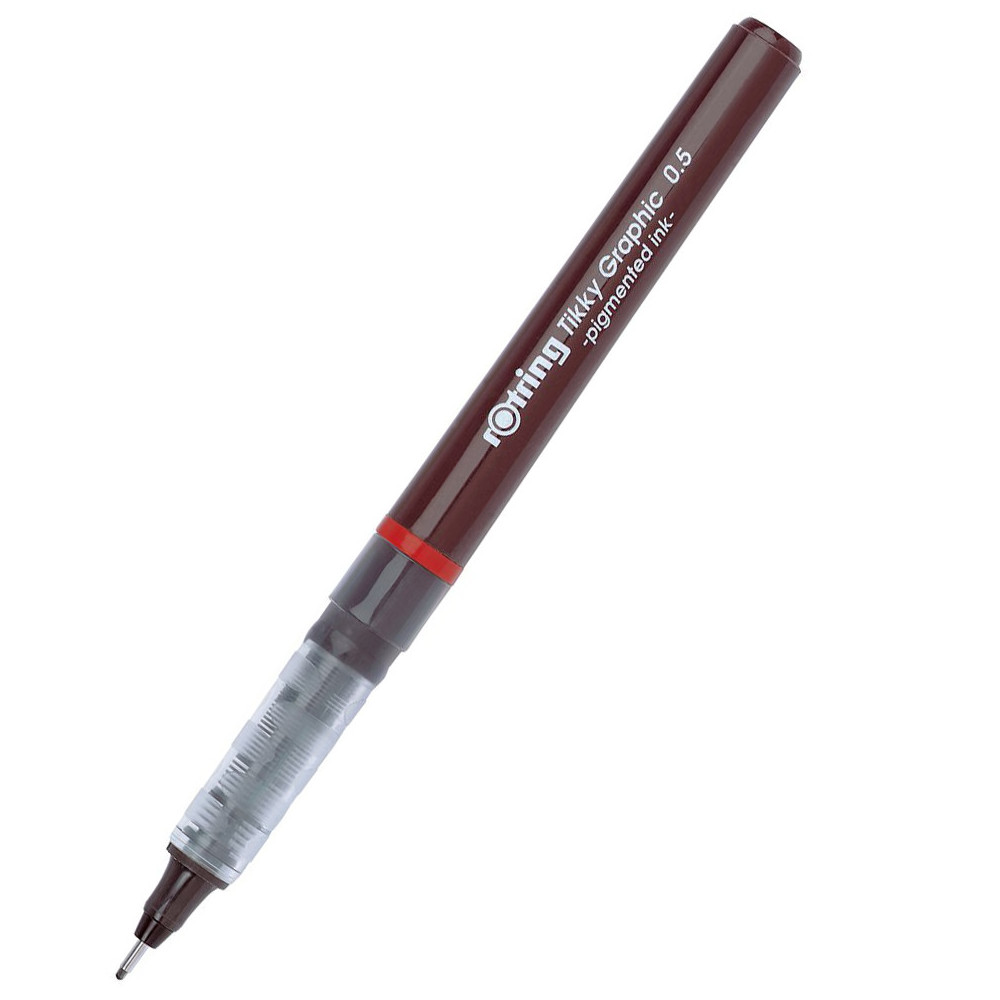 Pisak kreślarski Tikky Graphic - Rotring - czarny, 0,5 mm