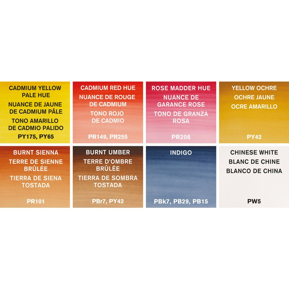 Set of Portrait Cotman Watercolors Pocket - Winsor & Newton - 8 colors
