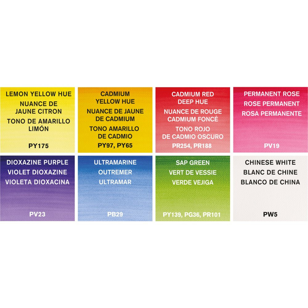 Set of Floral Cotman Watercolors Pocket - Winsor & Newton - 8 colors