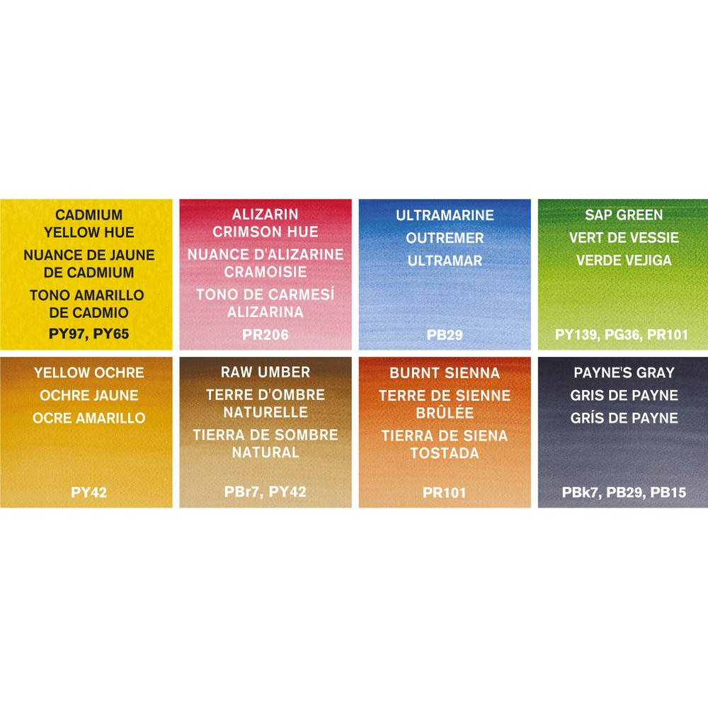 Set of Landscape Cotman Watercolors Pocket - Winsor & Newton - 8 colors