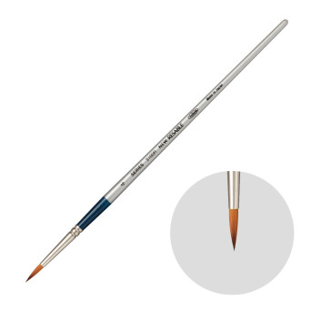 Round, mixed bristles, Watercolor Resable brush, 3100R series - Holbein - no. 4