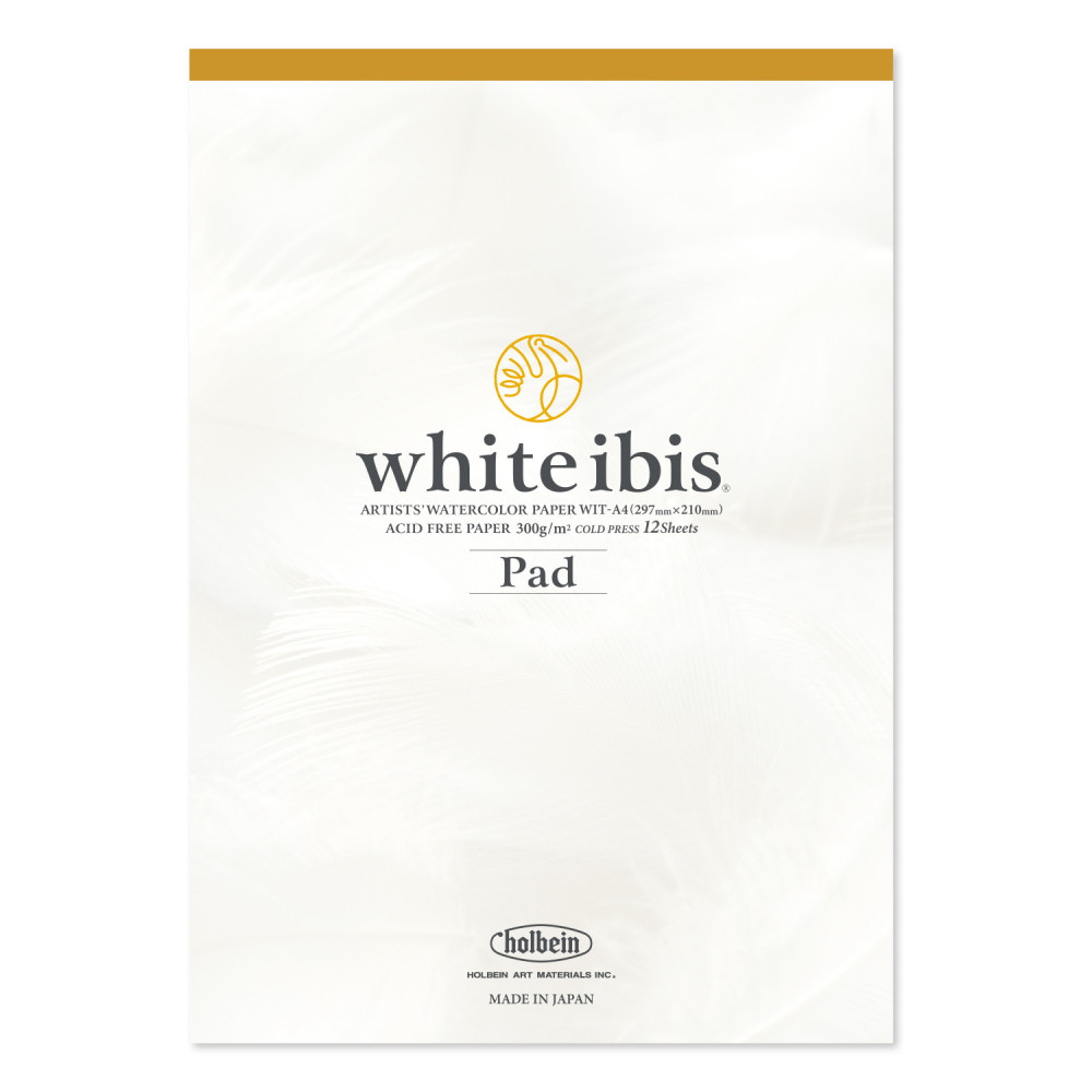 Watercolor paper White Ibis - Holbein - cold pressed, A4, 300 g, 12 sheets