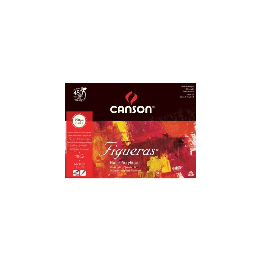 Oil and acrylic paper pad Figureas 24 x 33 cm - Canson - 290 g, 10 sheets