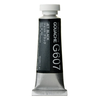 Artists’ Gouache - Holbein - Jet Black, 15 ml