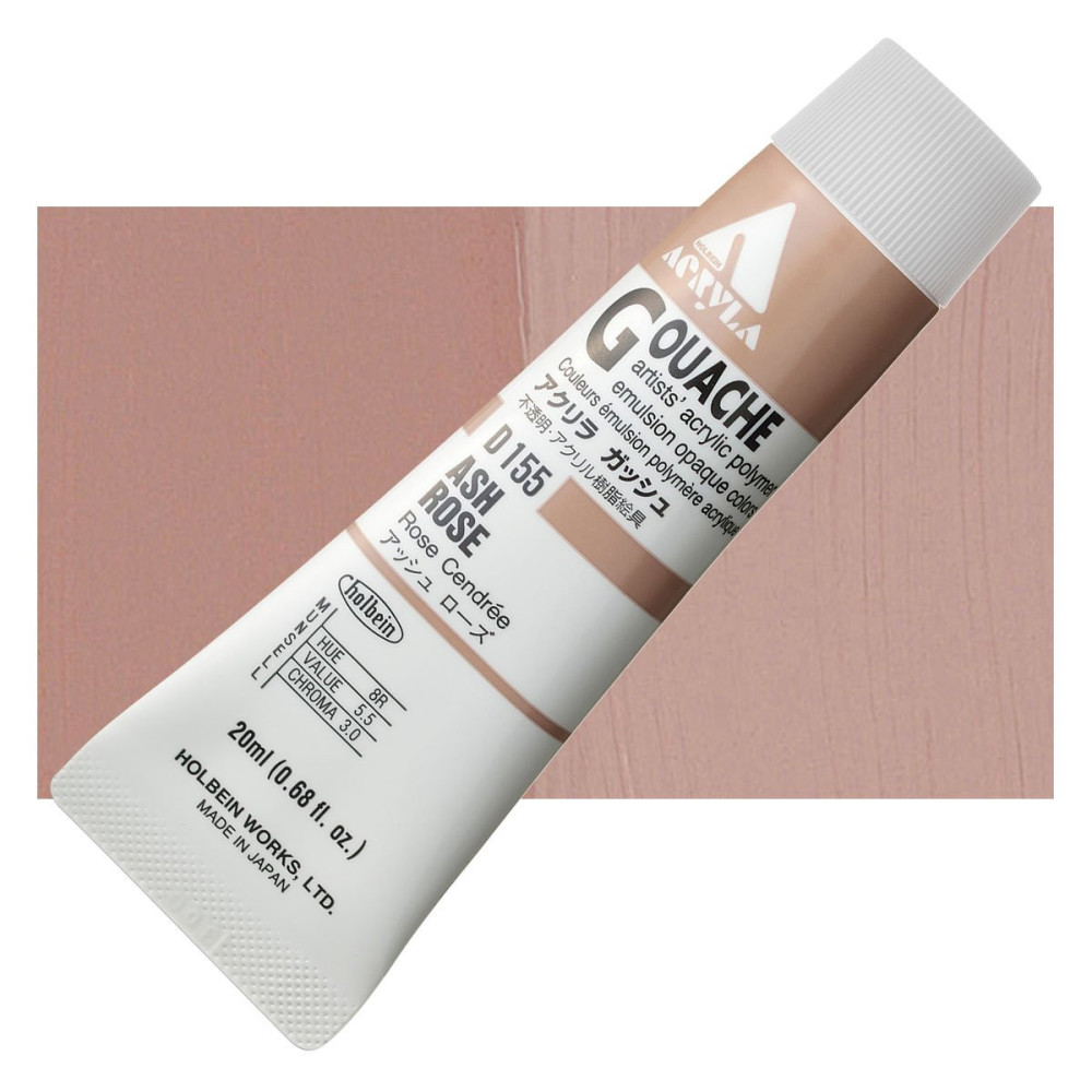 Farba gwasz Acryla Gouache - Holbein - Ash Rose, 20 ml