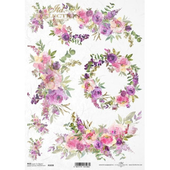 Papier do decoupage A4 - ITD Collection - ryżowy, R1838