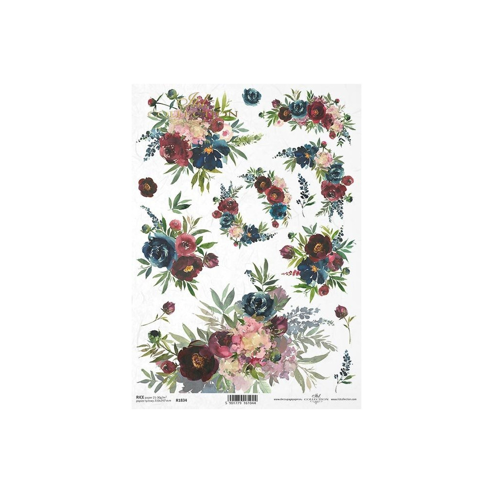 Decoupage rice paper A4 - ITD Collection - R1834