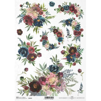 Papier do decoupage A4 - ITD Collection - ryżowy, R1834