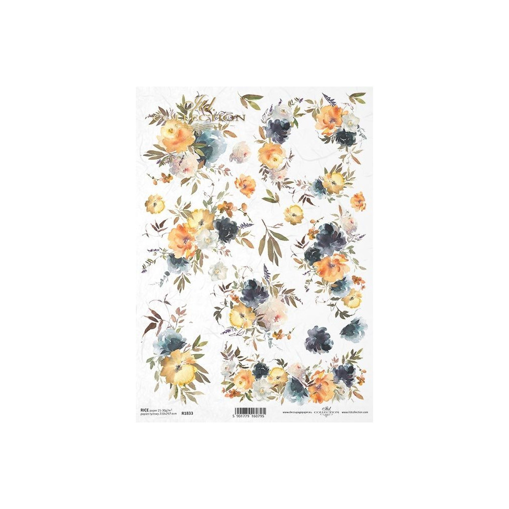 Decoupage rice paper A4 - ITD Collection - R1833