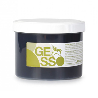 Gesso do farb olejnych i akrylowych - Renesans - czarne, 500 ml