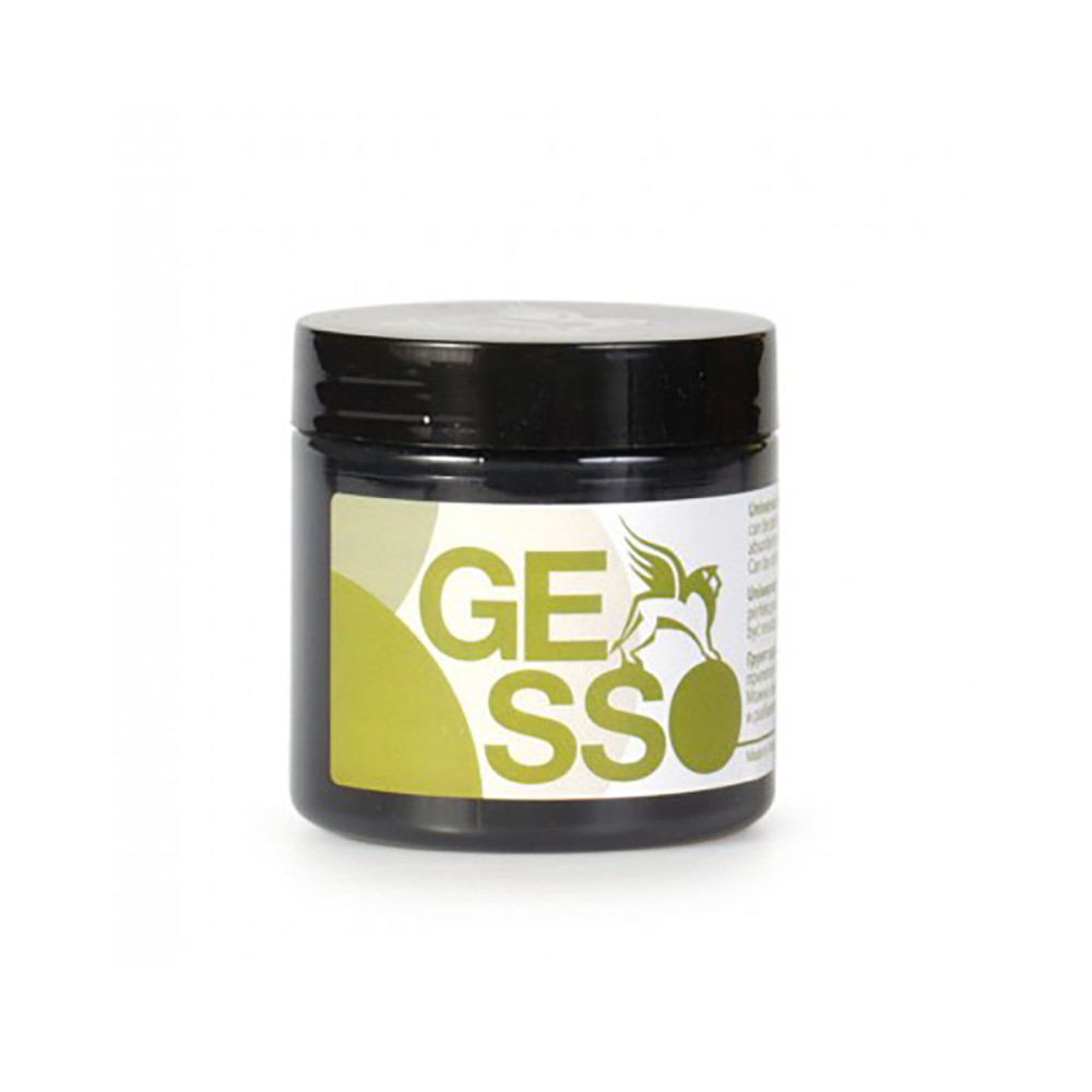 Gesso universal primer for oil and acrylic paints - Renesans - black, 110 ml